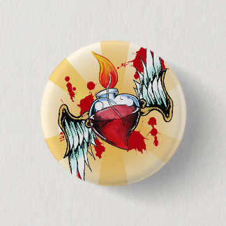 Sacred Heart Ronde Button 3,2 Cm
