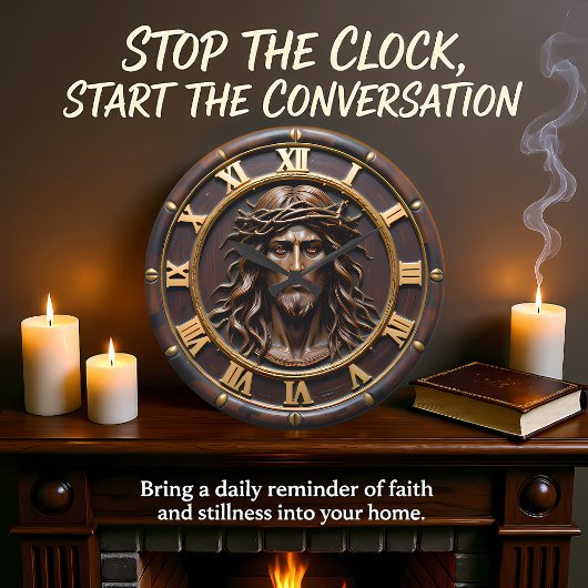 Sacred Heart Savior Portrait Grote Klok