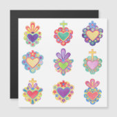 SACRED HEARTS, WATERVERF, mexico, mexicaanse folk (Voorkant / Achterkant)