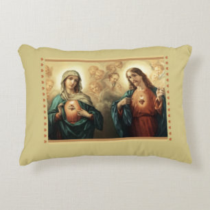 Sacred Jesus Immaculate Heart Mary Decoratief Kussen