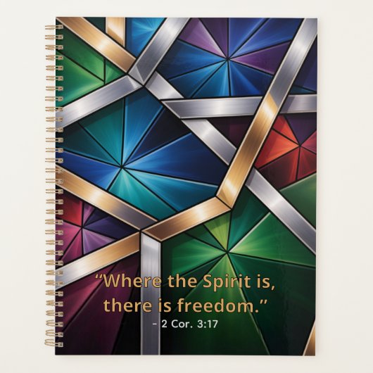 Sacred Light" Geometric Prayer - Stained Planner (Voorkant)