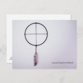Sacred Medicine Wheel Briefkaart (Voorkant / Achterkant)