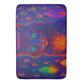 Sacred Neon Cat Badmat (Voorkant Verticaal)