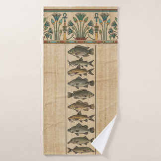 Sacred Nile Fish & Lotus Ancient Egyptian