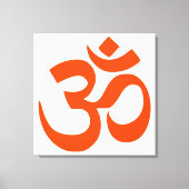 Sacred Om Symbol Canvas Afdruk (Voorkant)