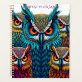 🦉 Sacred Owl Wisdom - Mystical Planning Journal Planner (Voorkant)