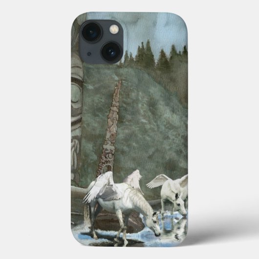 Sacred Pegasi Drink de Fantasy Art Case-Mate iPhone Case (Achterkant)