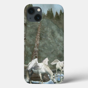 Sacred Pegasi Drink de Fantasy Art iPhone 13 Hoesje