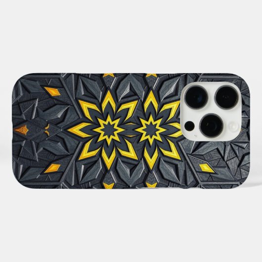 Sacred Persian Girih Pattern | Elegant Geometric  Case-Mate iPhone Case (Achterkant (horizontaal))