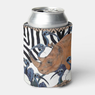 Sacred Rhino Can Cooler – African Wildlife Art  