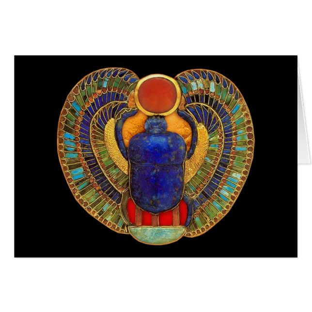 Sacred Scarab van het oude Egypte (Voorkant Horizontaal)