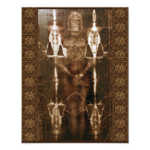 SACRED SHROUD OF TURIN FOTO AFDRUK