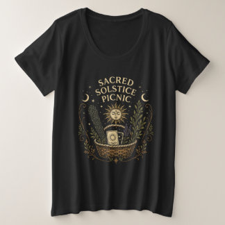 Sacred Solstice Picnic Litha Grote Maat T-shirt