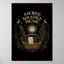 Sacred Solstice Picnic Litha Poster