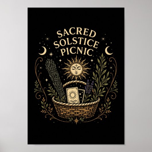 Sacred Solstice Picnic Litha Poster (Voorkant)