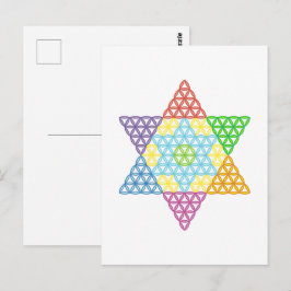 Sacred Star - Star of Life, 04/3D-CF. Briefkaart