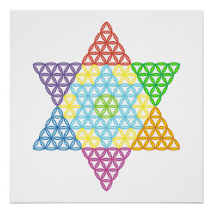 Sacred Star - Star of Life, 04/3D-CF. Perfect Poster