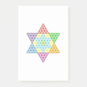 Sacred Star - Star of Life, 04/3D-CF. Post-it® Notes