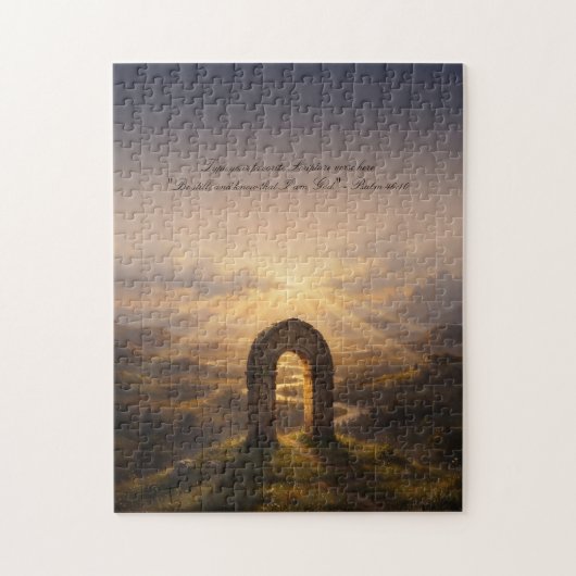 Sacred Stone Arch Sunset Jigsaw Puzzle (Vertical)