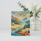 Sacred Valley - Indiaans stammenlandschap Briefkaart (Staand voorkant)