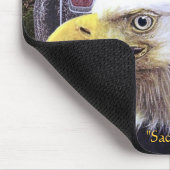 Sacred Voice Bald Eagle & Totem Pole Muismat (Hoek)