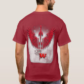 SACRED-WARRIOR-WINGS-AND-SWORD T-SHIRT (Achterkant)