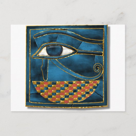 Sacred Wedjat Eye of Horus Briefkaart (Voorkant)