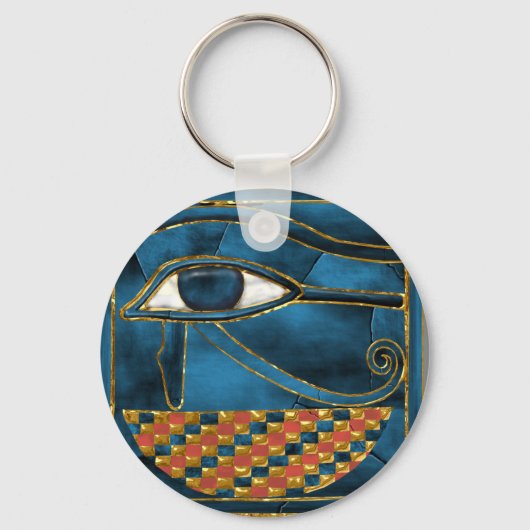 Sacred Wedjat Eye of Horus Sleutelhanger (Voorkant)