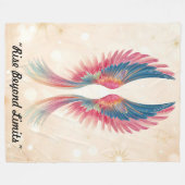 "Sacred Winged Symbol" Fleece Deken (Voorkant (Horizontaal))