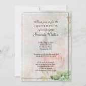 Sacrement de confirmation Invitation de prière flo (Devant)