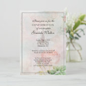 Sacrement de confirmation Invitation de prière flo (Debout devant)