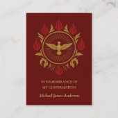 Sacrement Saint-Esprit Confirmation Carte Sainte — (Devant)
