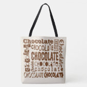 Sacs à bandoulière avec typographie au chocolat (Devant)