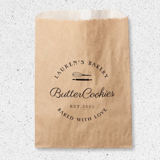 Sacs à biscuits de boulangerie à domicile de style