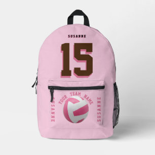 Sacs à dos de volley-ball filles blanc Rose rose r