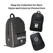 Sacs à dos d'équipe sportive - Nom et numéro perso