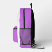Sacs à dos personnalisés violet et blanc minimalis (Droite)