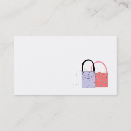 Sacs à main mode Carte de visite (Dos)