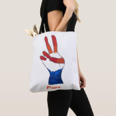 Sacs à main Patriotic Red White and Blue Peace (De près)