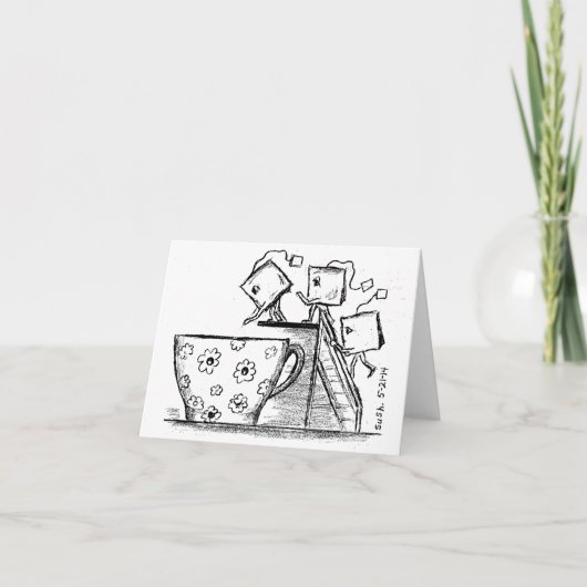 Sacs à thé -- Carte de note (Devant)