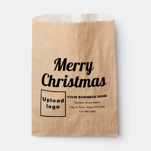 Sacs Brown de Noël d'affaires (Devant)