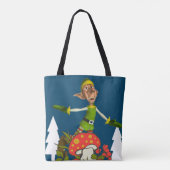 Sacs cabas pour femmes Elf Joyeux Noël (Dos)