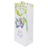 Sacs cadeau de mariage fleuri vert pourpre (Devant Angle)