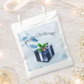 Sacs cadeau de Noël bleu Favoriser (Coupé)