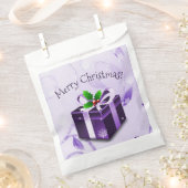 Sacs cadeau de Noël pourpre Favoriser (Coupé)