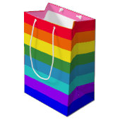 Sacs cadeau Gras Rainbow Stripes (Devant Angle)