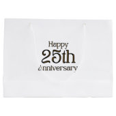 Sacs Cadeau Joyeux 25e Anniversaire de Mariage (Dos)