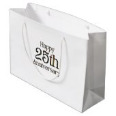 Sacs Cadeau Joyeux 25e Anniversaire de Mariage (Dos Angle)