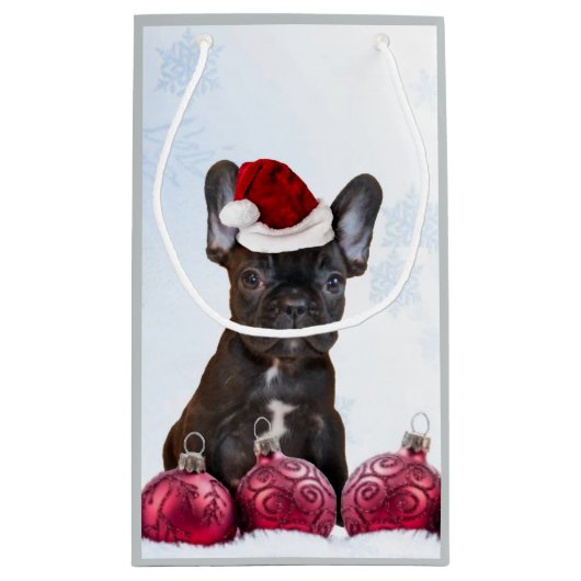 Sacs cadeau Noël Français Buldog (Dos)