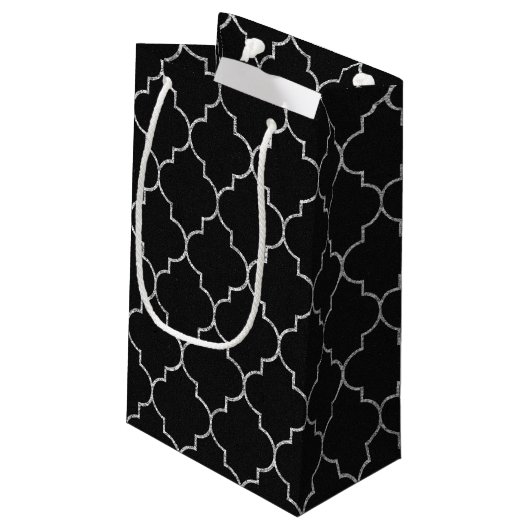 Sacs cadeau noir et argent (Dos Angle)